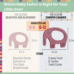 Plum Elephant Teether for Babies Age 6 to 18 Months