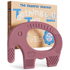 Plum Elephant Teether for Babies Age 6 to 18 Months